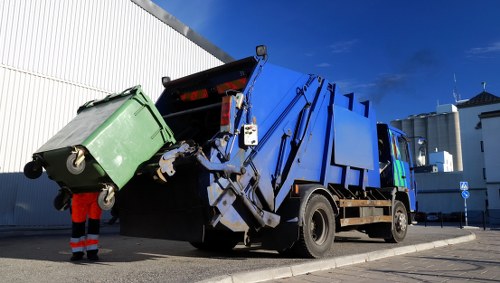 Community members participating in waste collection in Parsons Green